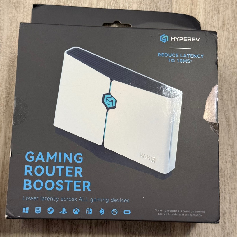 HYPEREV Gaming Router Booster NIT-GU-07-HR GearUP Console Wi-Fi6 Latency Reducer